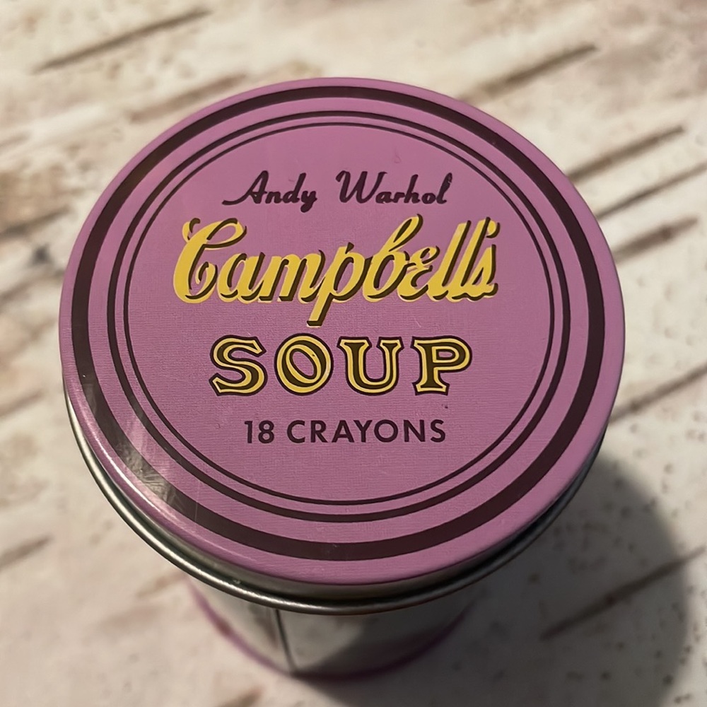 Andy Warhol Campbell’s Soup Crayon Tin